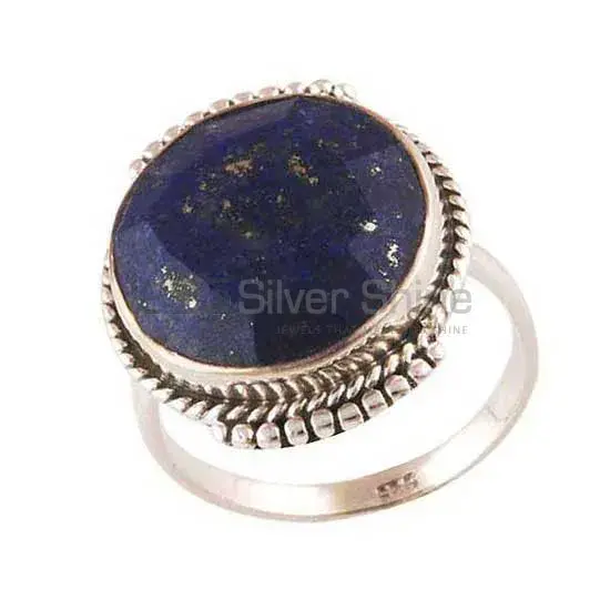 Solid 925 Silver Rings In Natural Lapis Lazuli Gemstone 925SR4017_1