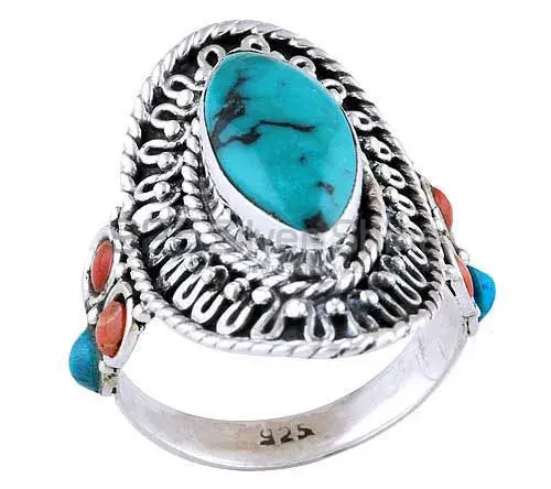 Solid 925 Silver Rings In Natural Multi Gemstone 925SR2940_1