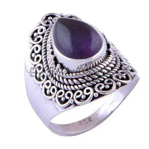 Hand Work Sterling Silver Amethyst Rings 925SR3020_0