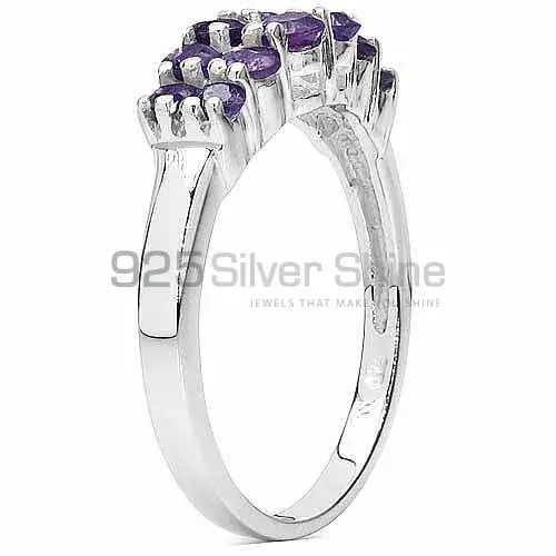 Solid 925 Silver Rings In Semi Precious Amethyst Gemstone 925SR3193_2