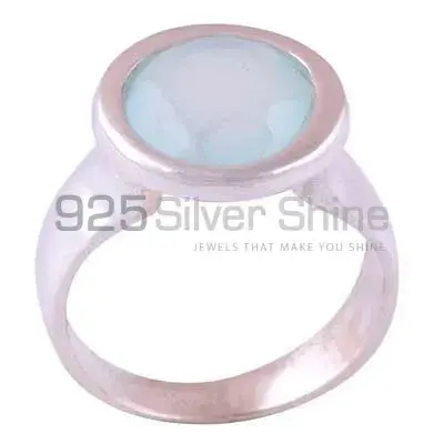 Solid 925 Silver Rings In Semi Precious Chalcedony Gemstone 925SR3860_0
