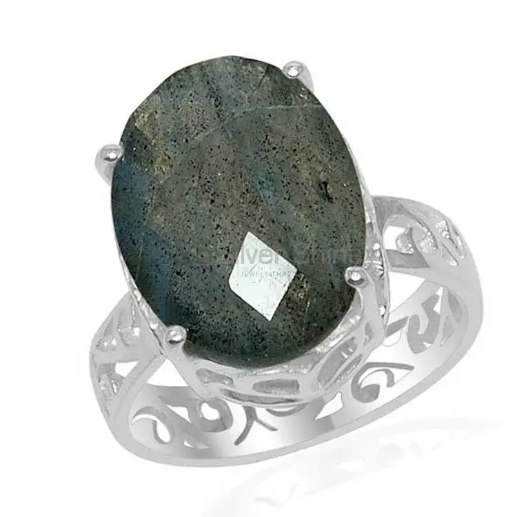 Solid 925 Silver Rings In Semi Precious Labradorite Gemstone 925SR1522_1