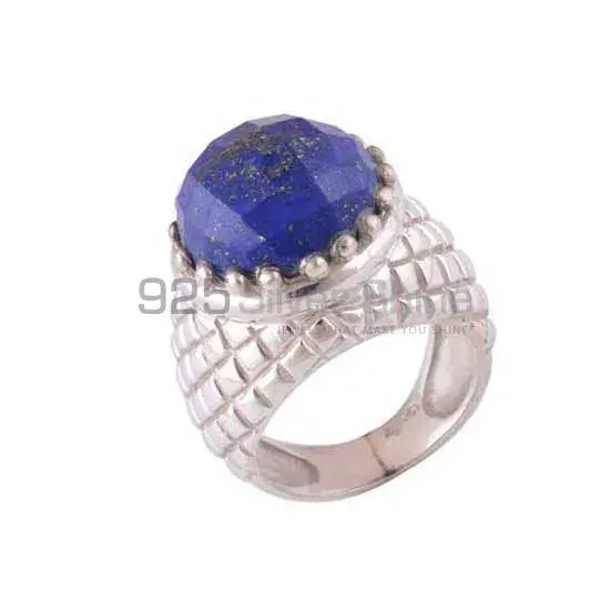 Solid 925 Silver Rings In Semi Precious Lapis Lazuli Gemstone 925SR3509_1