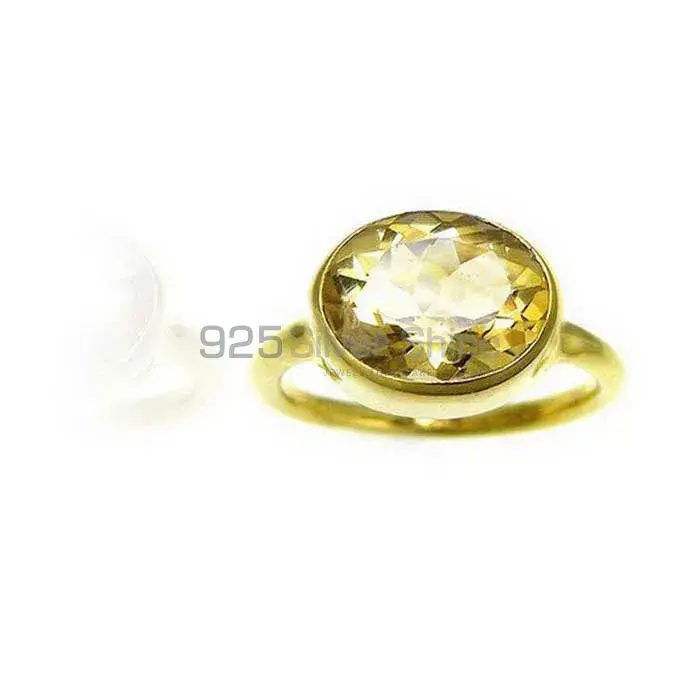 Solid 925 Silver Rings In Semi Precious Lemon Topaz Gemstone 925SR3824_1