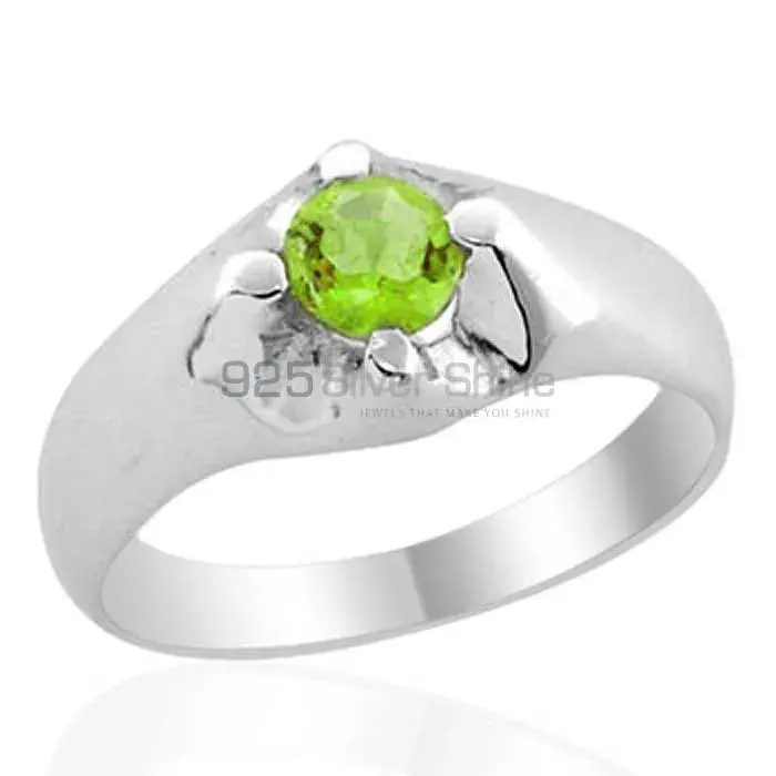 Peridot Stone Sterling Silver Engagement Ring For Women's 925SR1984_1