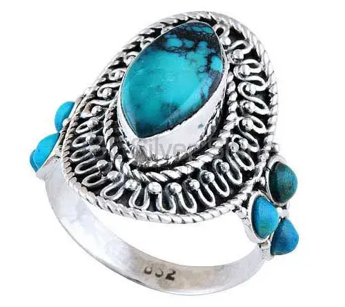 Solid 925 Silver Rings In Semi Precious Turquoise Gemstone 925SR2941_1