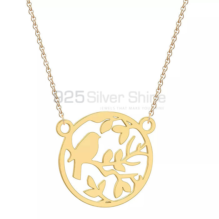 Sparrow Necklace, Animal Minimalist Necklace In 925 Sterling Silver AMN111_0