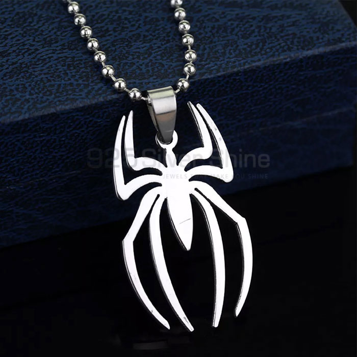 Spider Necklace, Animal Minimalist Necklace In 925 Sterling Silver AMN146_0
