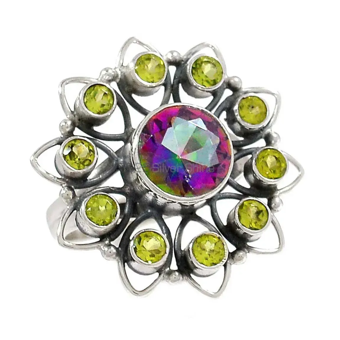 Sterling Silver Rings In Natural Gemstone Costume Jewelry 925SR2216_0