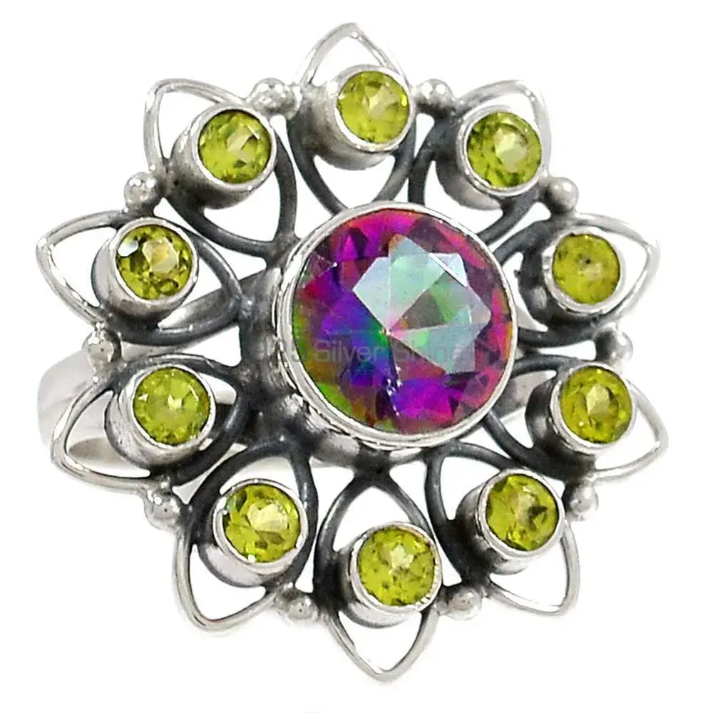 Sterling Silver Rings In Natural Gemstone Costume Jewelry 925SR2216_1