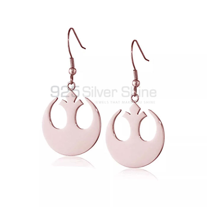 Sterling Silver Star Wars Rebel Alliance Symbol Dangle Earring SMME546_1
