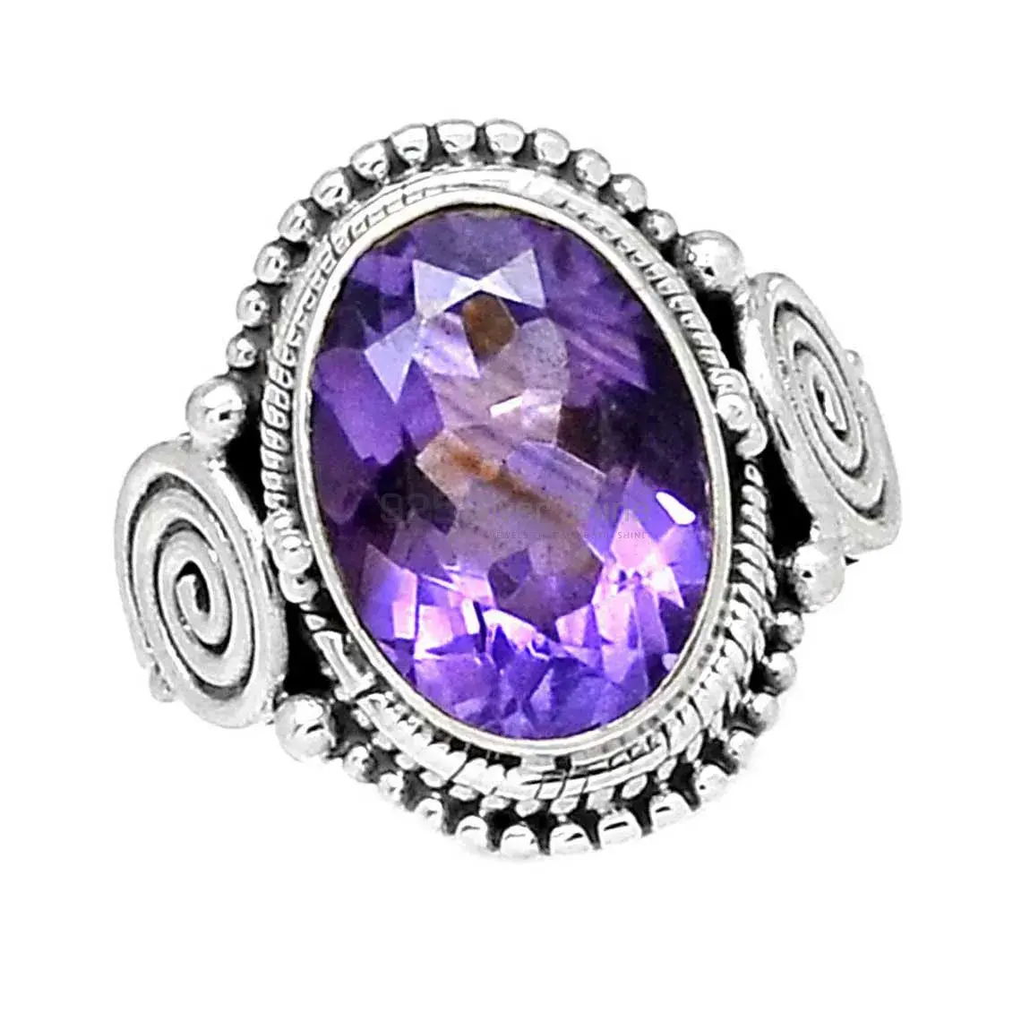 Sterling Silver Amethyst Stone Rings 925SR2372_1