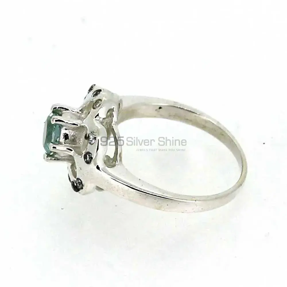 Stunning Blue Topaz Gemstone Ring In 925 Silver 925SR041-4_0