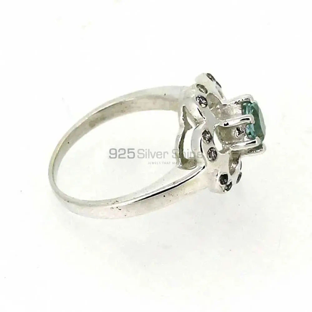 Stunning Blue Topaz Gemstone Ring In 925 Silver 925SR041-4_3