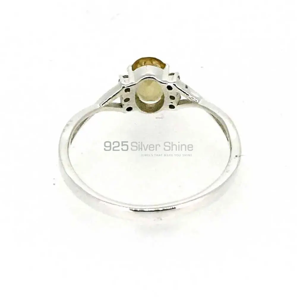 Citrine Oval Stone Sterling Silver Rings 925SR051-1_3