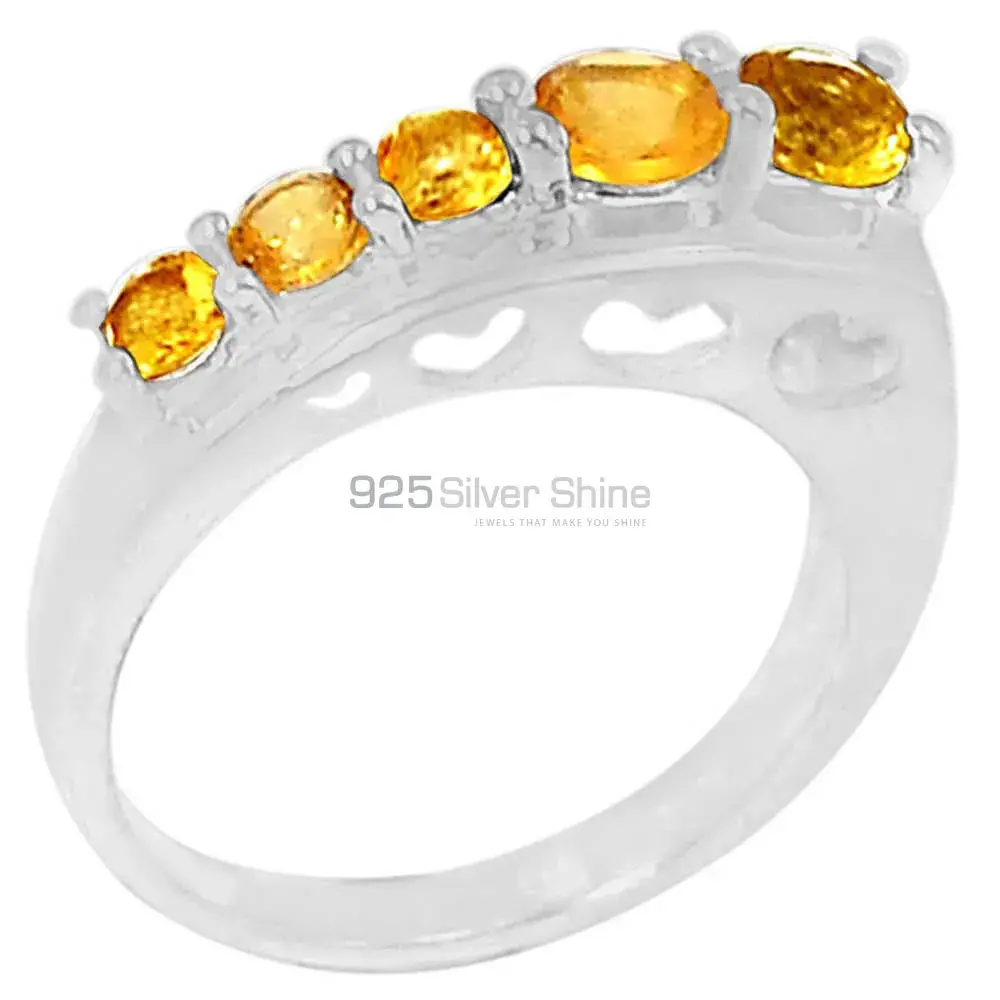 Stunning Citrine Gemstone Handmade Ring In 925 Sterling Silver 925SR093-7_0