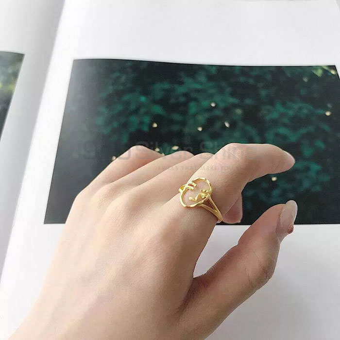 Stunning Face Minimalist Handmade Ring In 925 Sterling Silver FCMR102_0
