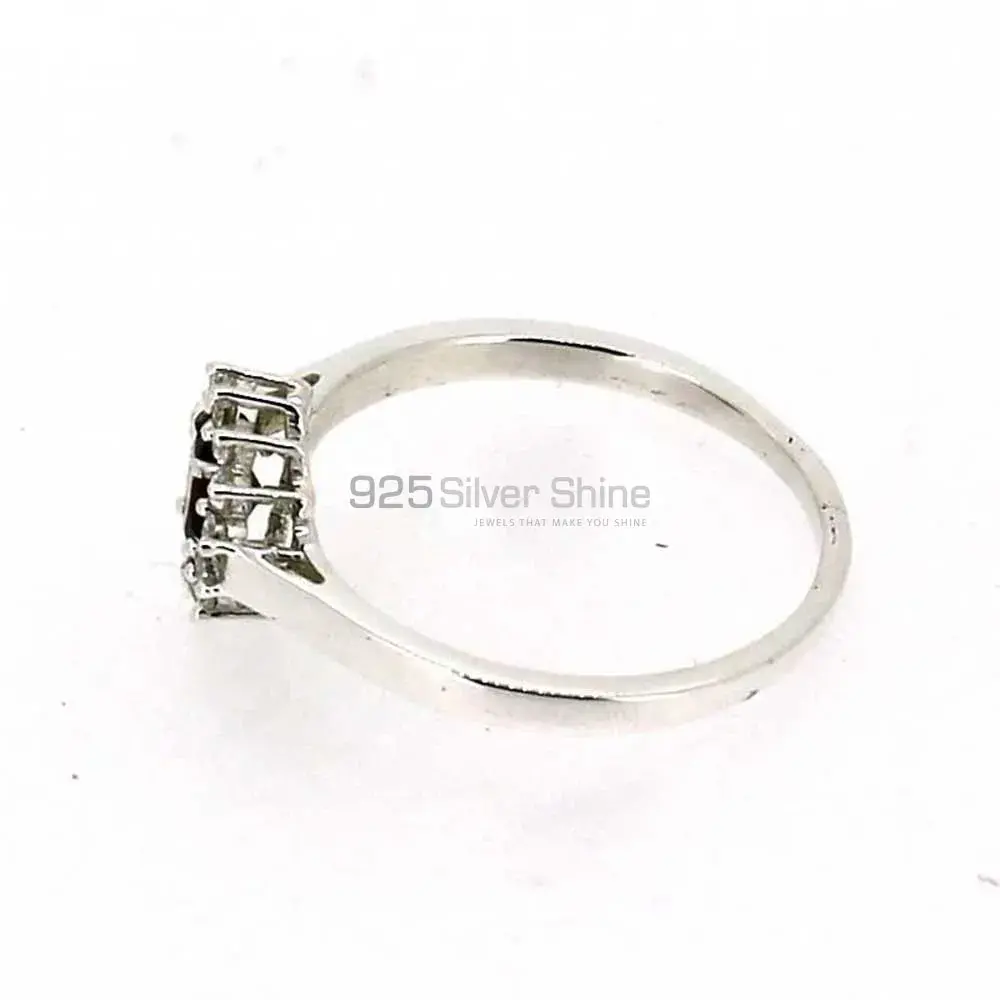Sterling Silver Garnet Gemstone Anniversary Rings 925SR050-1_2