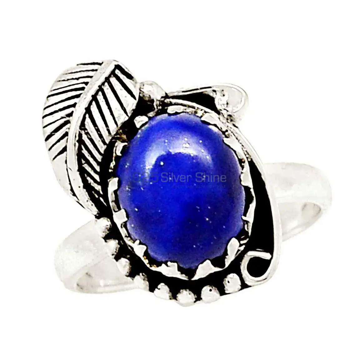 Stunning Lapis Gemstone Ring In Handmade Silver Jewelry 925SR2318_1