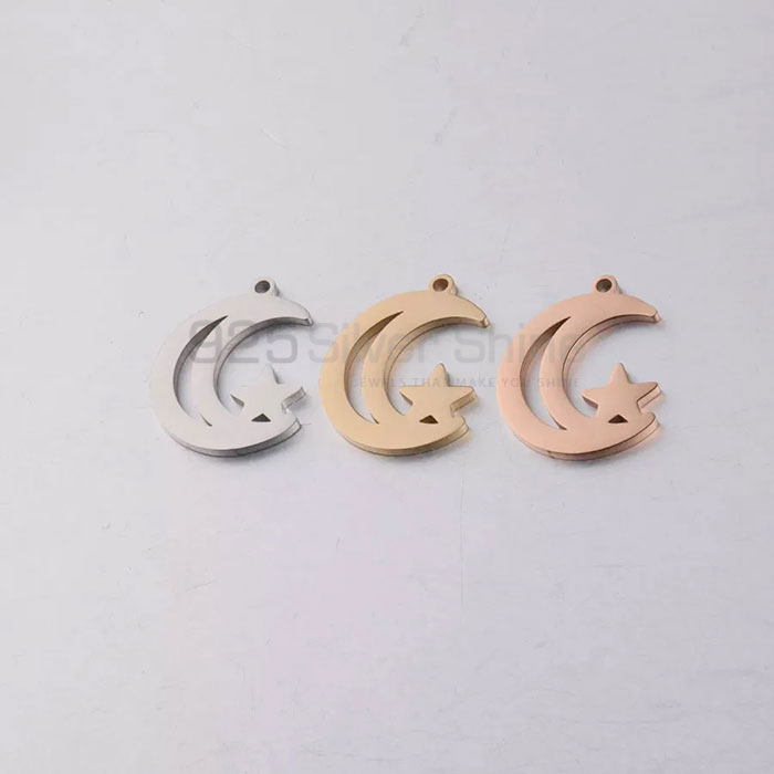 Stunning Moon Charm Pendant In Sterling Silver MOMP397_2