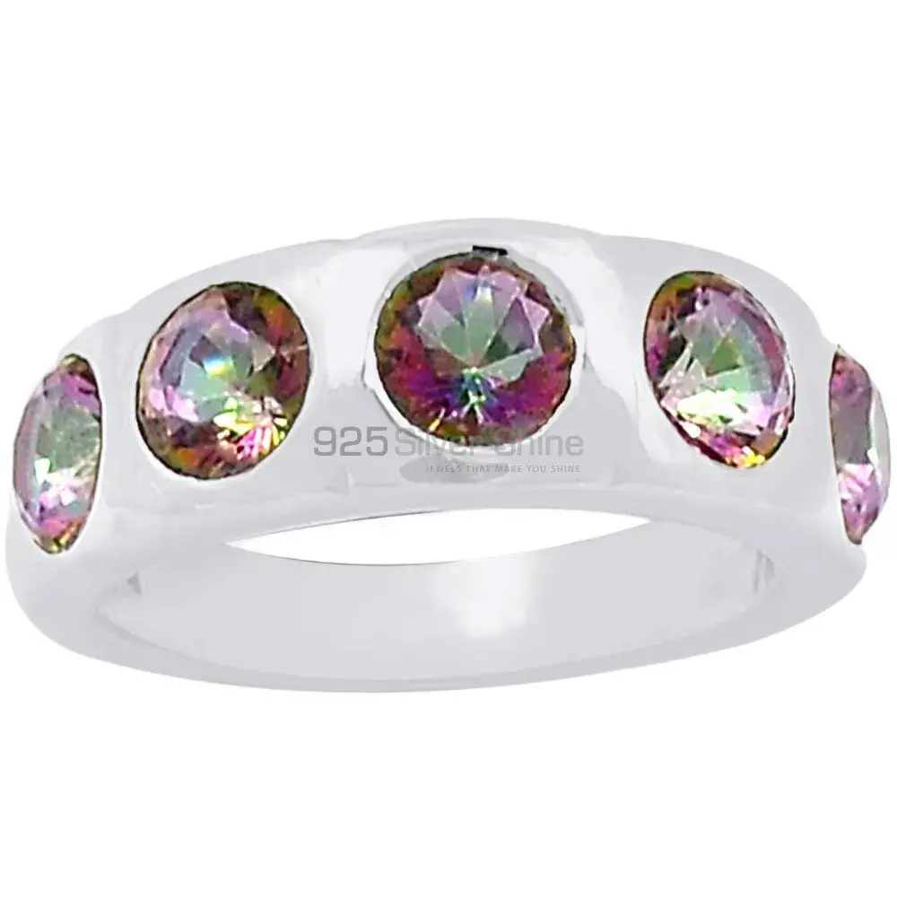 Stunning Mystic Topaz Gemstone Handmade Ring In 925 Silver 925SR071-3_0