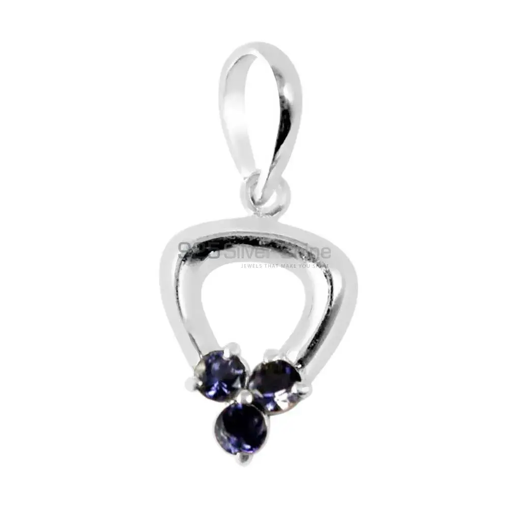 925 Fine Silver Pendants In Iolite Gemstone Jewelry 925SP248-4_1