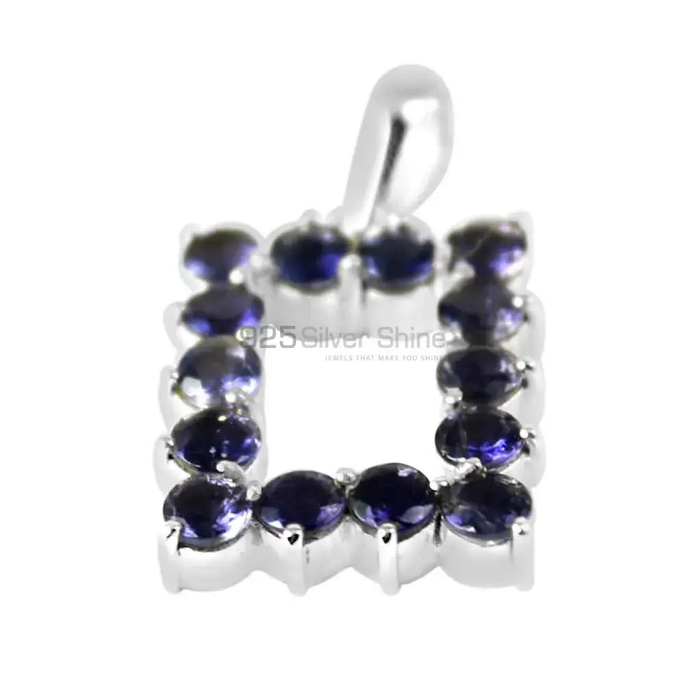 925 Fine Silver Pendants In Iolite Gemstone Jewelry 925SP255-5_0