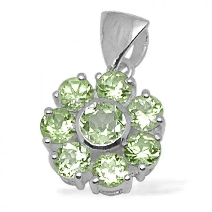 925 Fine Silver Pendants In Peridot Gemstone Jewelry 925SP1435