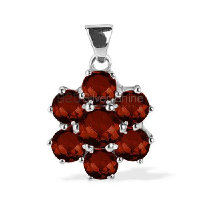 925 Solid Silver Pendants In Garnet Gemstone Jewelry 925SP1629