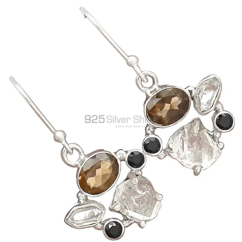 925 Sterling Silver Earrings In Multi Gemstone Jewelry 925SE2061_2