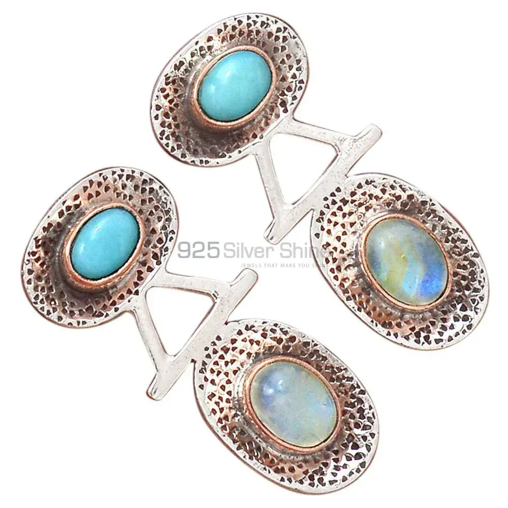 925 Sterling Silver Earrings In Multi Gemstone Jewelry 925SE2140_2