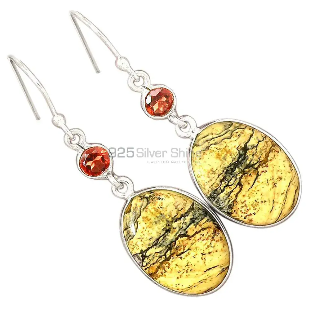 925 Sterling Silver Earrings In Multi Gemstone Jewelry 925SE2853_3