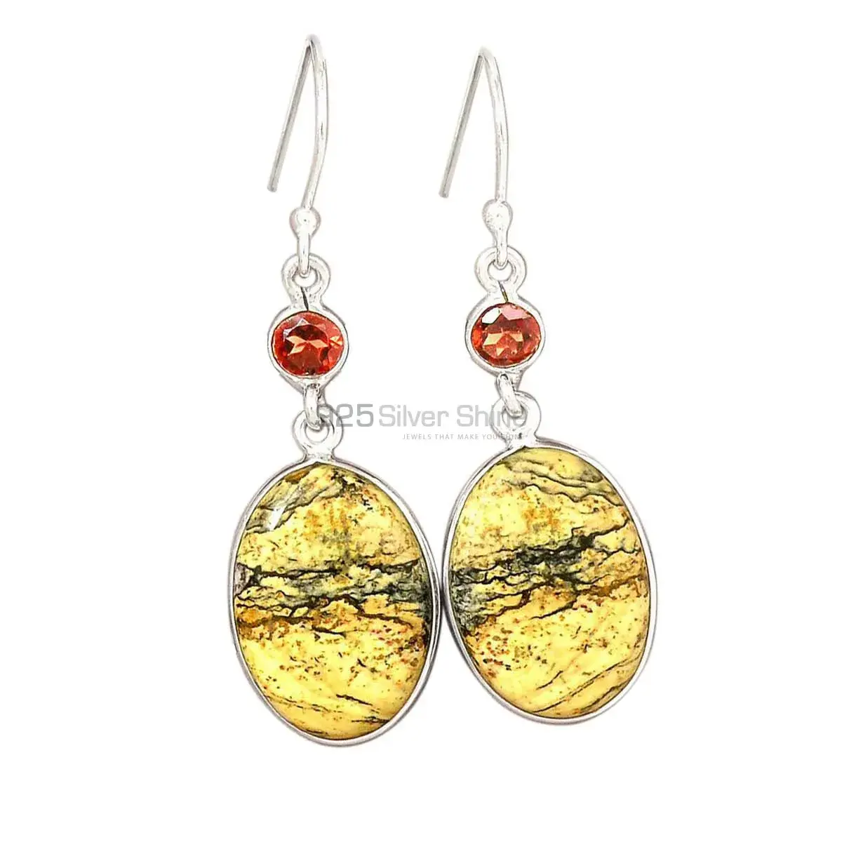 925 Sterling Silver Earrings In Multi Gemstone Jewelry 925SE2853_4