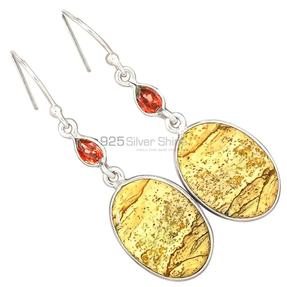 925 Sterling Silver Earrings In Multi Gemstone Jewelry 925SE2853_5