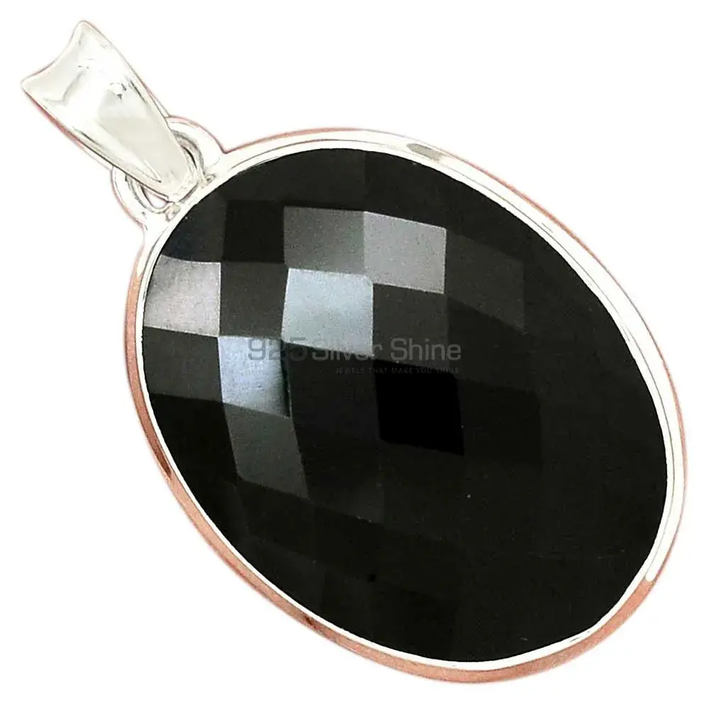 925 Sterling Silver Handmade Pendants In Black Onyx Gemstone Jewelry 925SP161_11