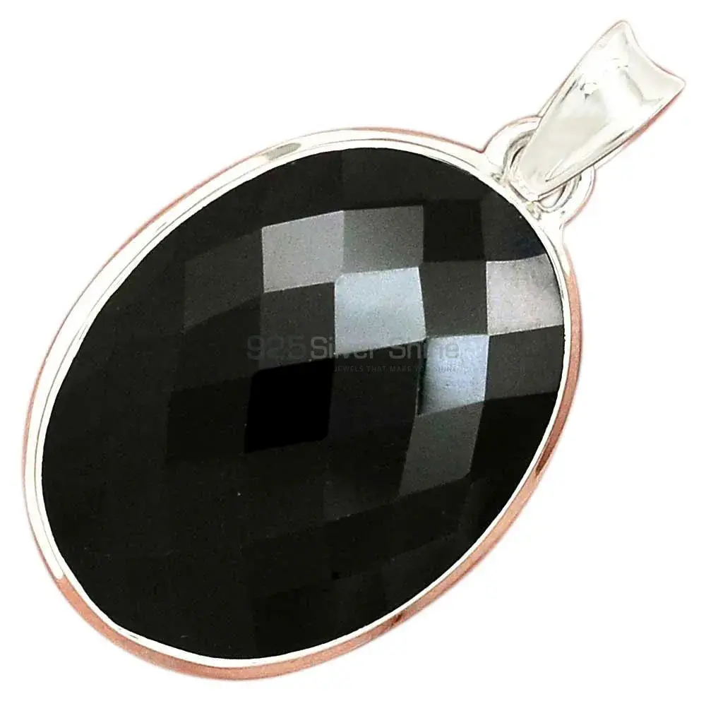 925 Sterling Silver Handmade Pendants In Black Onyx Gemstone Jewelry 925SP161_12