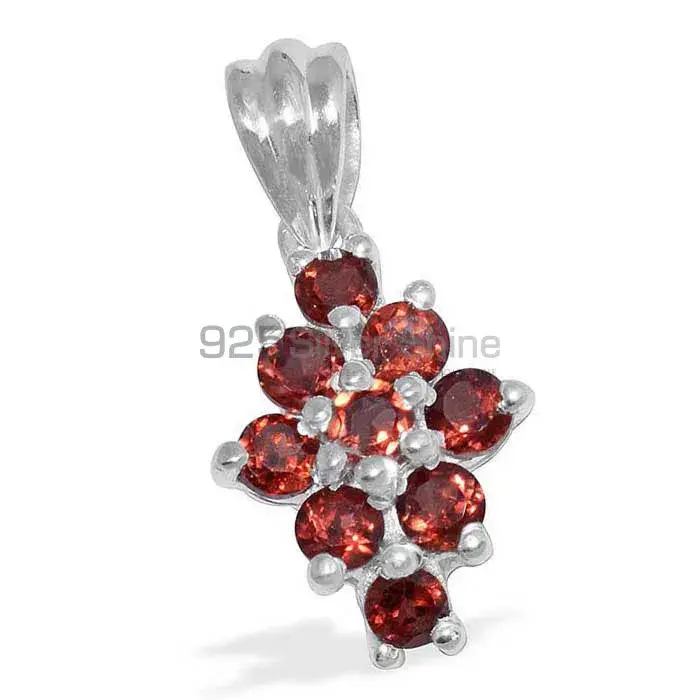 925 Sterling Silver Handmade Pendants In Garnet Gemstone Jewelry 925SP1486_1