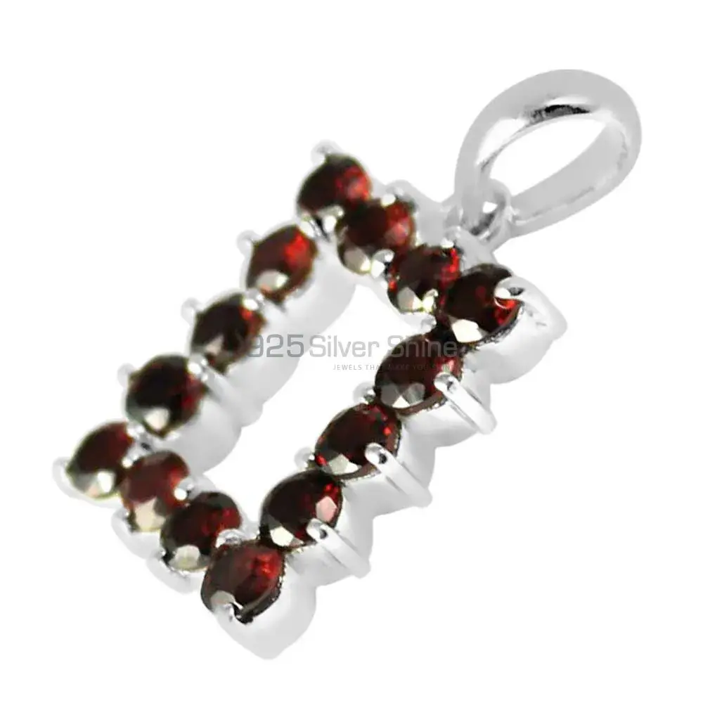 925 Sterling Silver Handmade Pendants In Garnet Gemstone Jewelry 925SP255-6_1