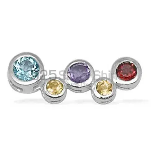 925 Sterling Silver Handmade Pendants In Multi Gemstone Jewelry 925SP1386_0