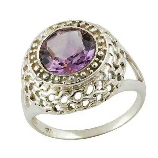 Engagement Sterling Silver Amethyst Rings 925SR3555_1