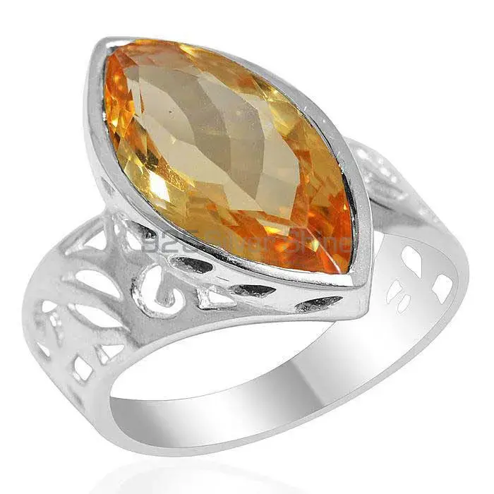 Stunning Citrine Gemstone Silver Rings Jewelry 925SR2188_0