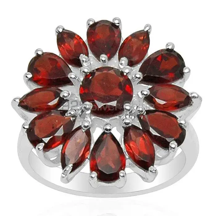 925 Sterling Silver Handmade Rings In Garnet Gemstone Jewelry 925SR1568_0