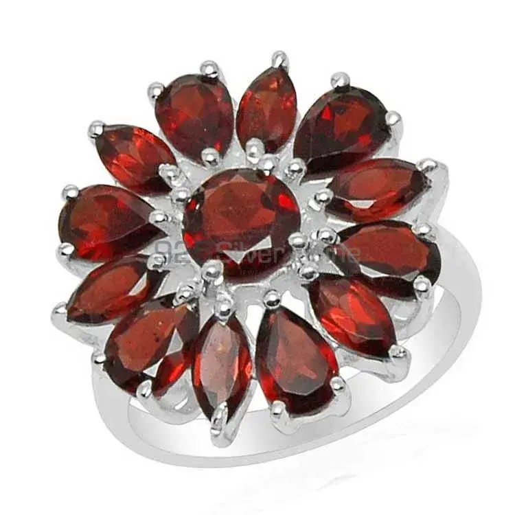 925 Sterling Silver Handmade Rings In Garnet Gemstone Jewelry 925SR1568_1