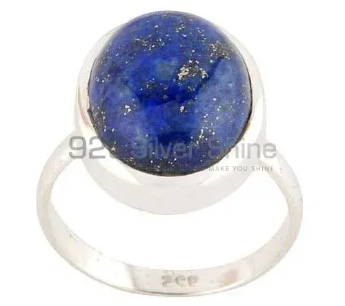 925 Sterling Silver Handmade Rings In Lapis Lazuli Gemstone Jewelry 925SR2750_1