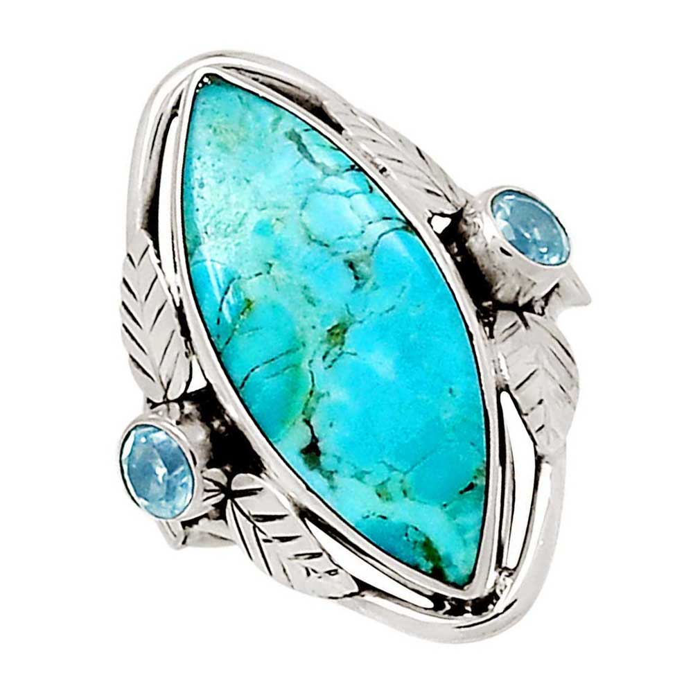 925 Sterling Silver Handmade Rings In Multi Gemstone Jewelry 925SR1043_1