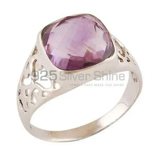 Handmade Sterling Silver Amethyst Rings Jewelry 925SR4061_0