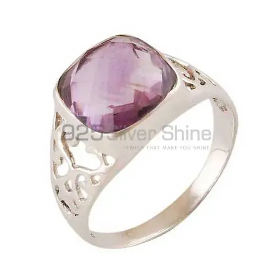 Handmade Sterling Silver Amethyst Rings Jewelry 925SR4061_1
