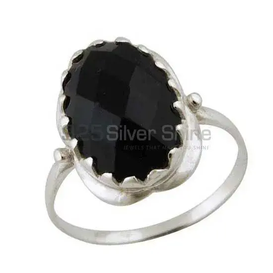 925 Sterling Silver Rings In Black Onyx Gemstone Jewelry 925SR3394_1