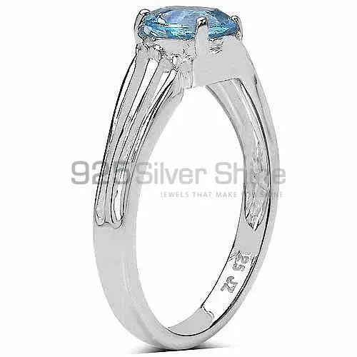 925 Sterling Silver Rings In Blue Topaz Gemstone Jewelry 925SR3236_1
