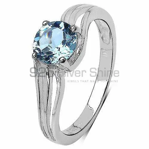 925 Sterling Silver Rings In Blue Topaz Gemstone Jewelry 925SR3236_2